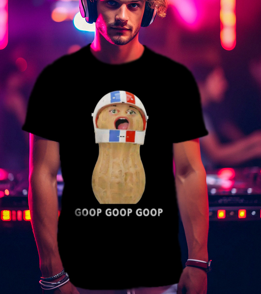 Goop Goop Goop Peanut Football Helmet T-Shirt