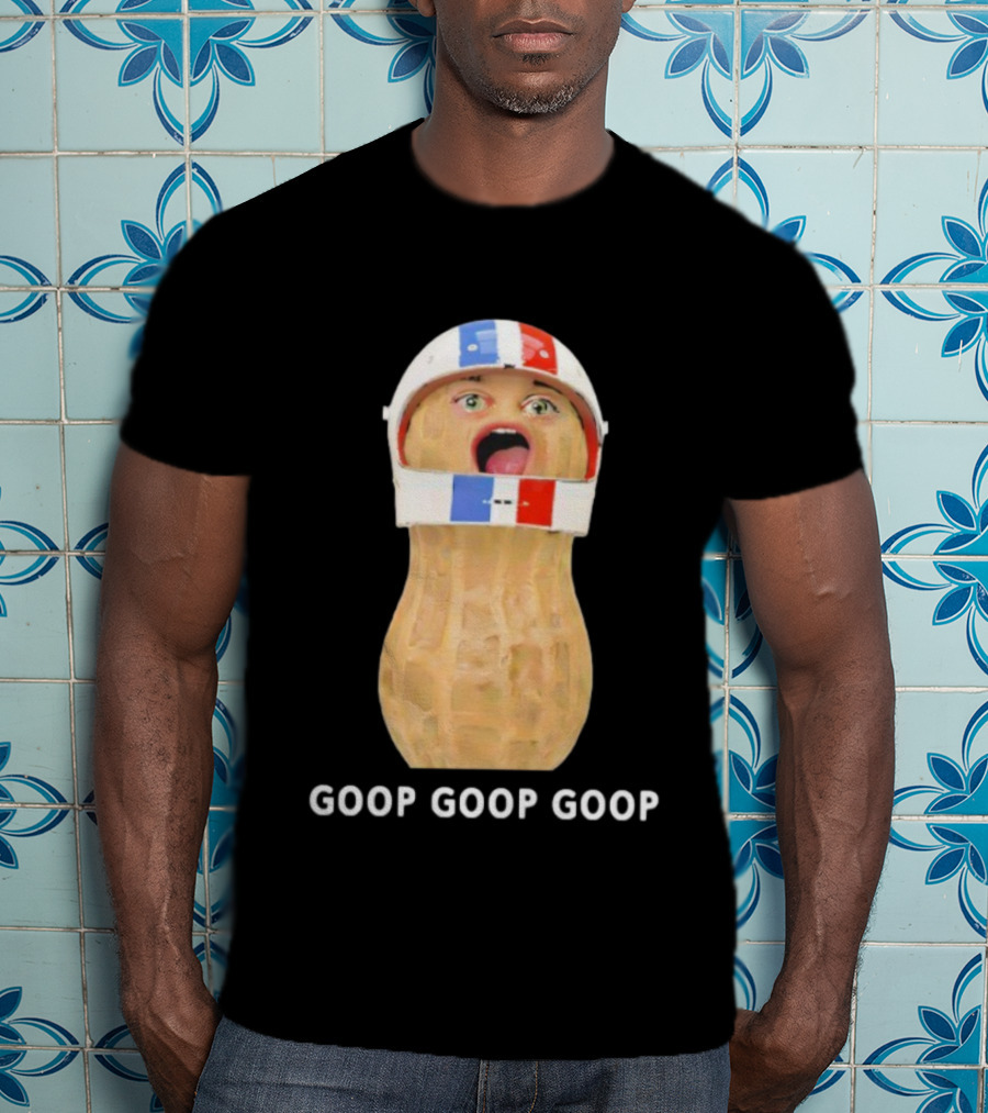 Goop Goop Goop Peanut Football Helmet T-Shirt