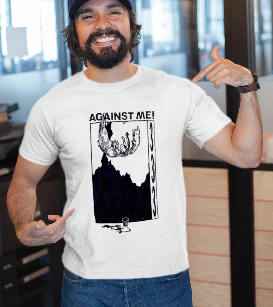 Against Me 333 Band Art Starry Night Imagery T-Shirt