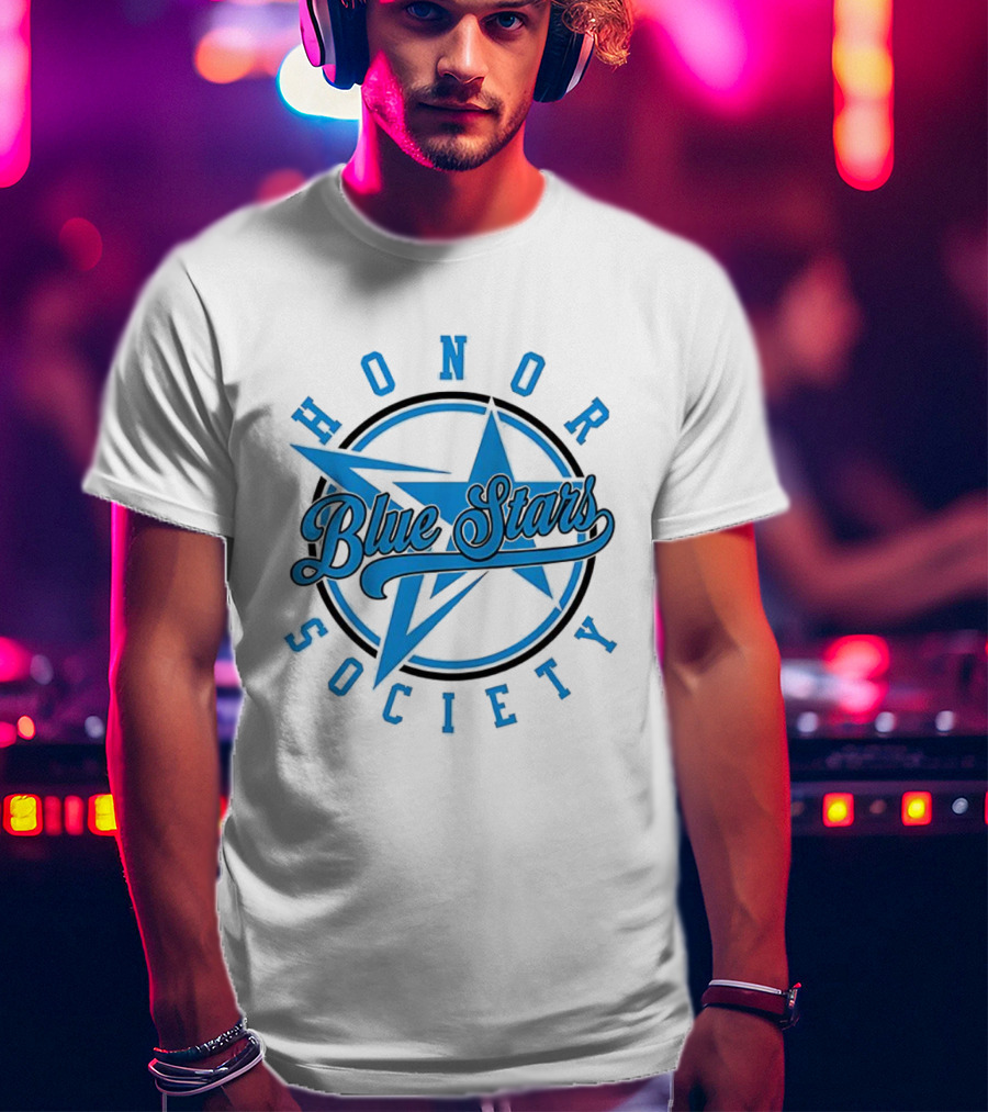 Blue Stars Honor Society Star Emblem T-Shirt