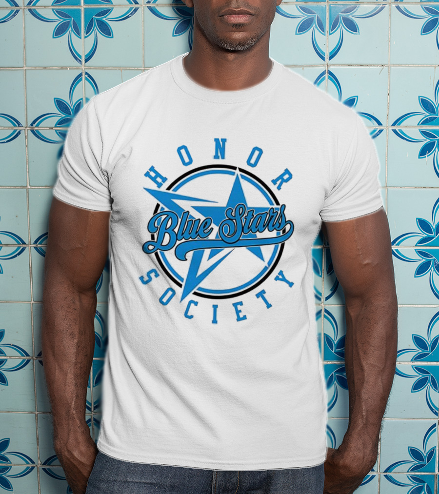 Blue Stars Honor Society Star Emblem T-Shirt