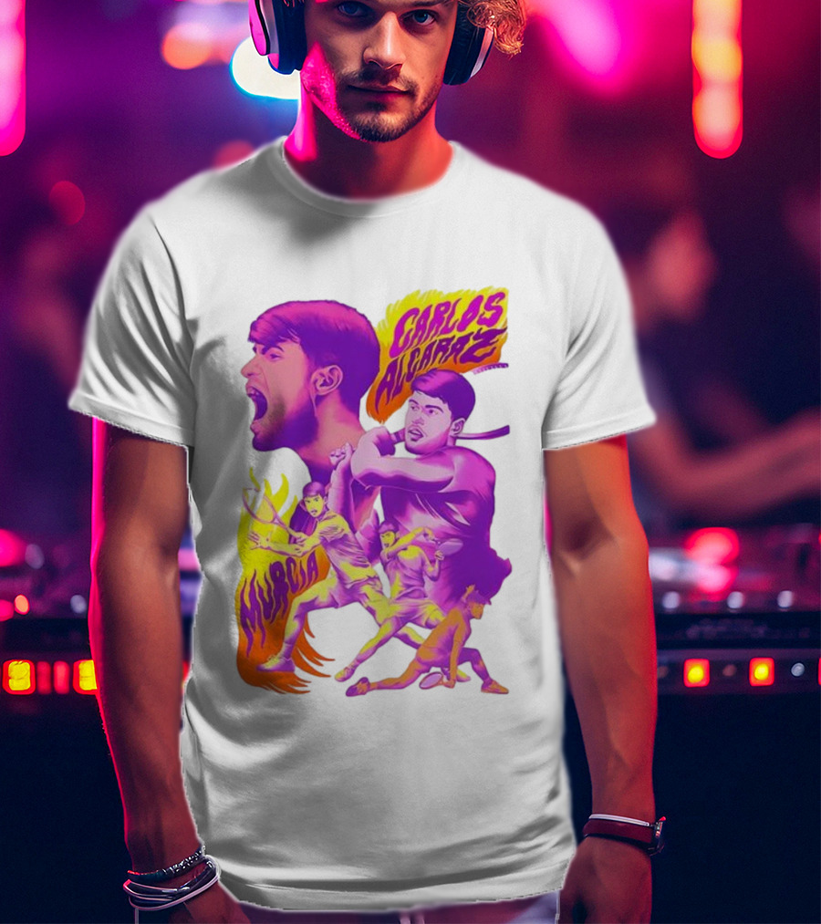 Carlos Alcaraz Murcia Tennis Legend Illustrated Champion T-Shirt