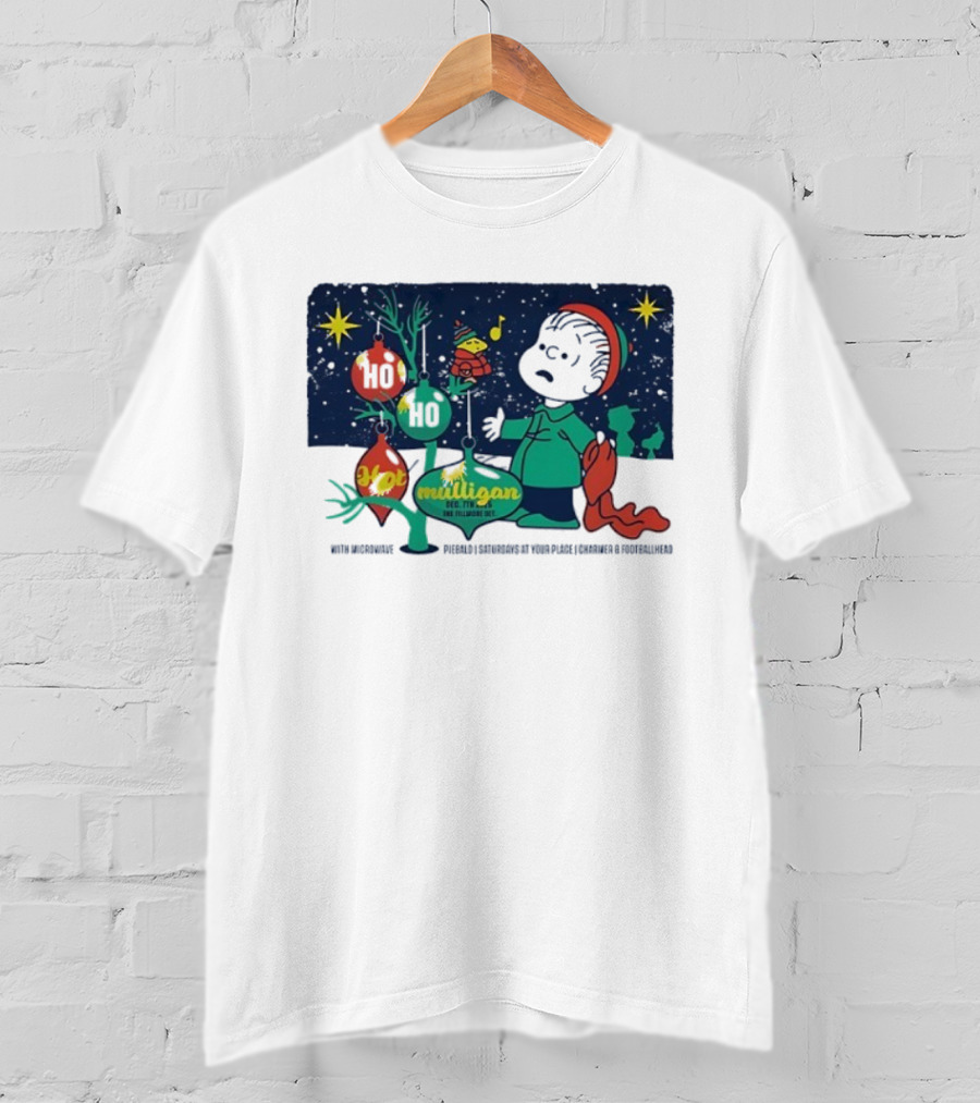 Charlie Brown Woodstock Ho Ho Hot Mulligan Detroit Michigan 2025 Night 2 VIP Peanuts The Fillmore One T-Shirt