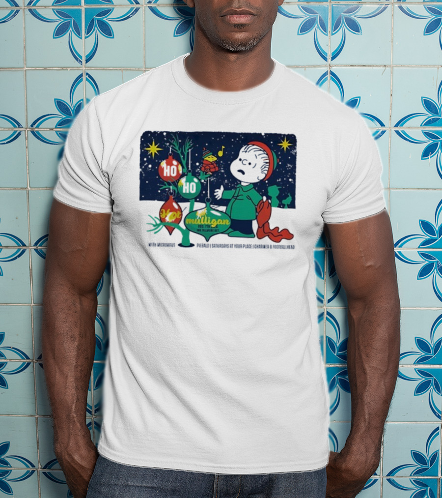 Charlie Brown Woodstock Ho Ho Hot Mulligan Detroit Michigan 2025 Night 2 VIP Peanuts The Fillmore One T-Shirt