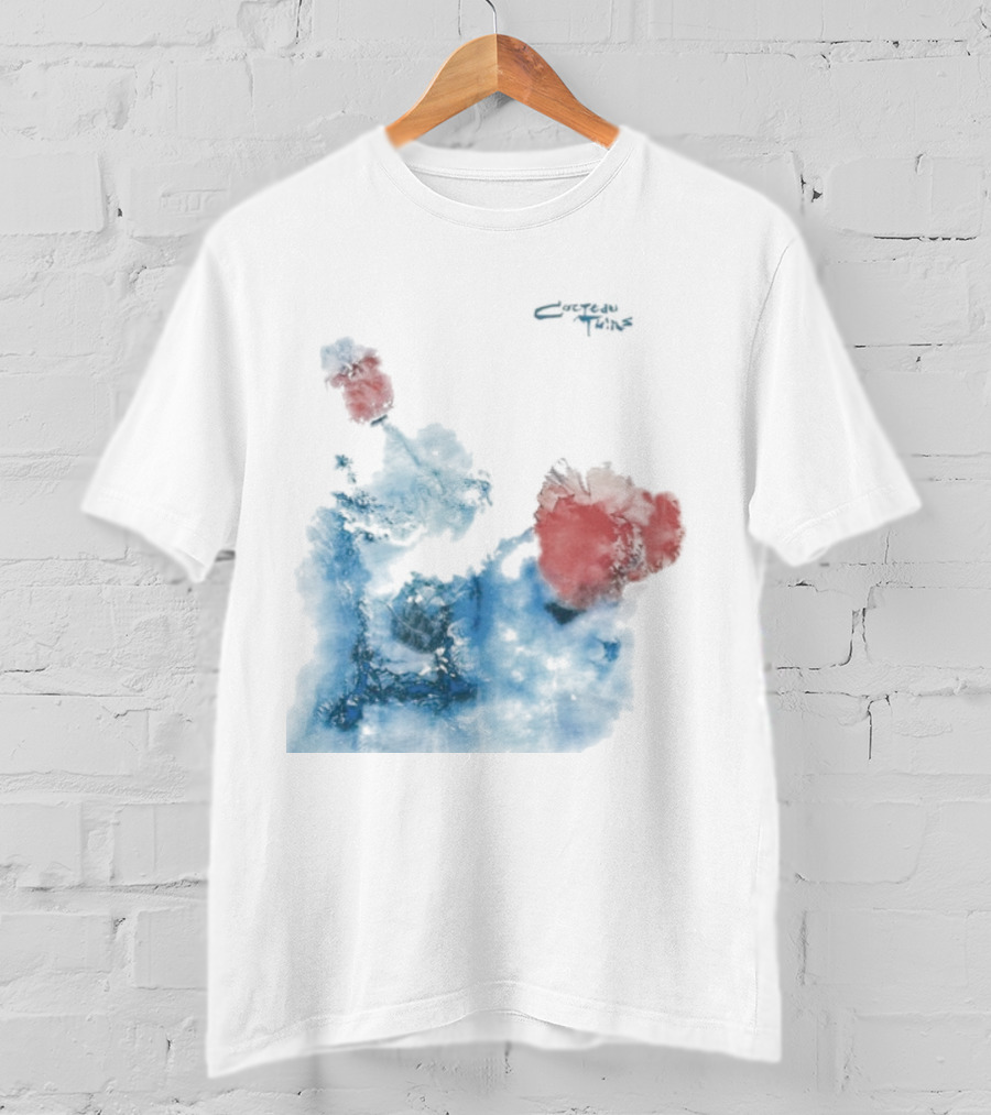 Cocteau Twins Head Over Heels Sunburst Blue And Red Abstract T-Shirt