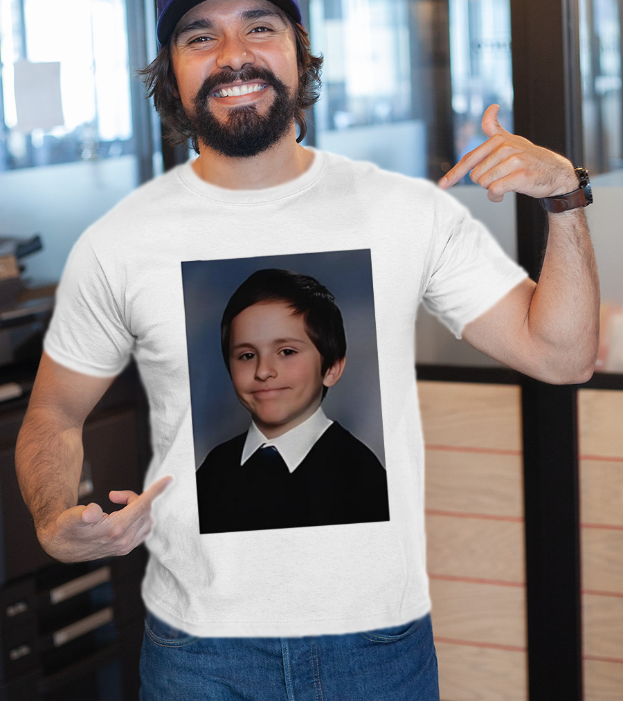 David Vujanic Awkward School Photo Meme Expression T-Shirt