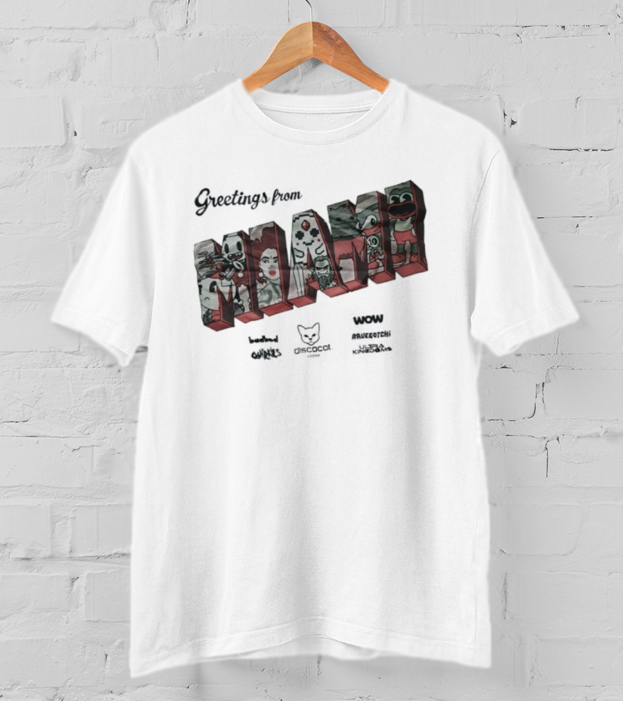 Greetings From Miami Murkage Cartel Owl Chocodile Slush Puppie T-Shirt