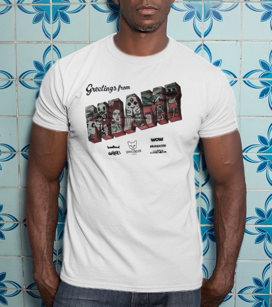 Greetings From Miami Murkage Cartel Owl Chocodile Slush Puppie T-Shirt