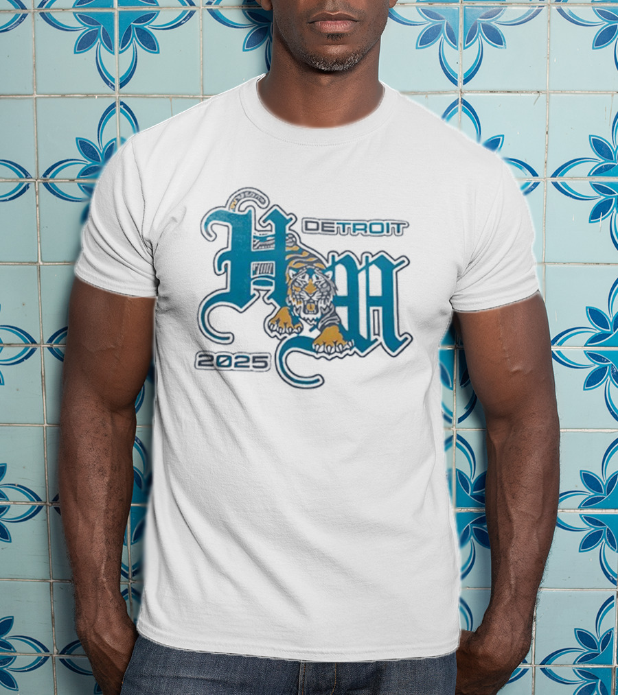 Hot Mulligan Detroit 2023 Tiger At The Fillmore T-Shirt