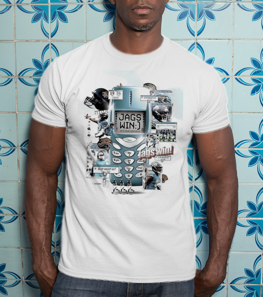 Nokia Jacksonville Jaguars Celebration Vintage Phone Style T-Shirt