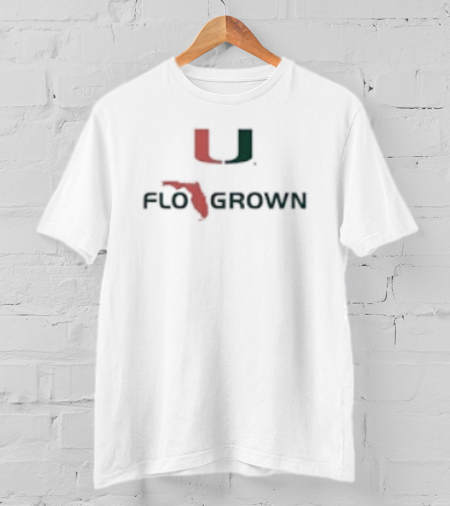 Miami Hurricanes Flogrown U Logo Fan Apparel T-Shirt