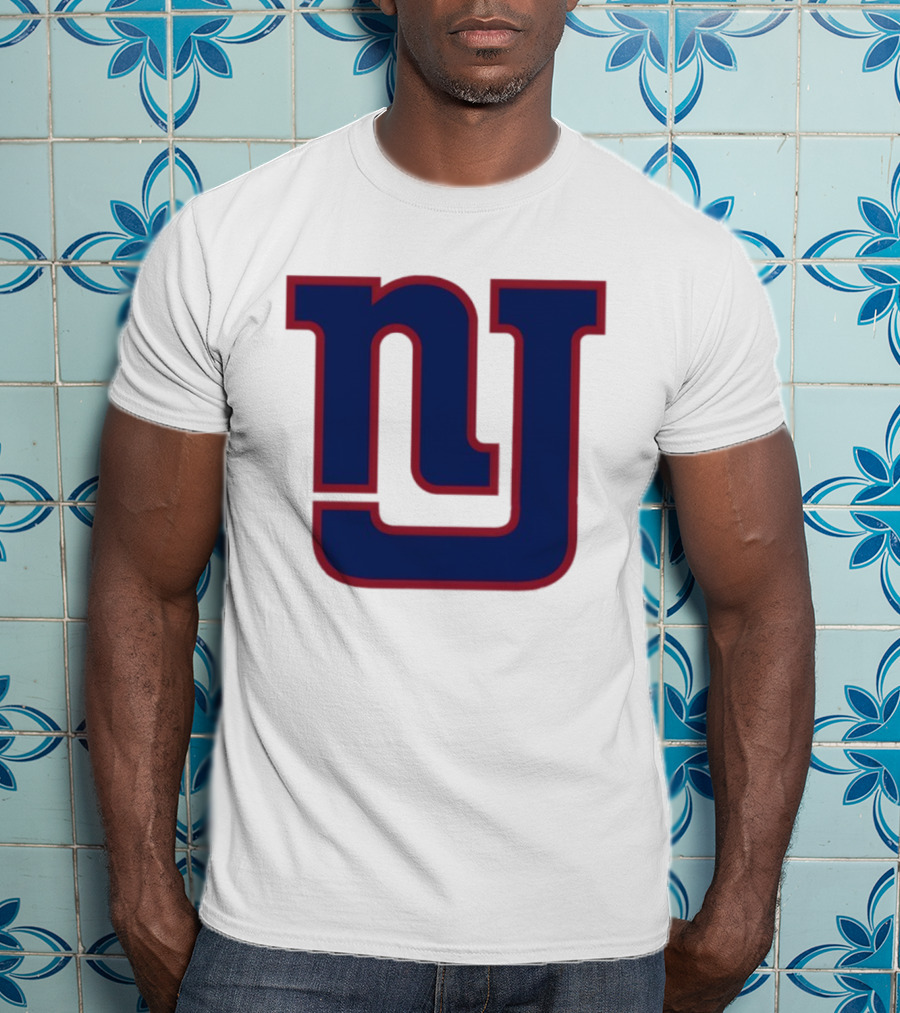 New York Giants NY Style Twist Iconic Emblem Football Team T-Shirt