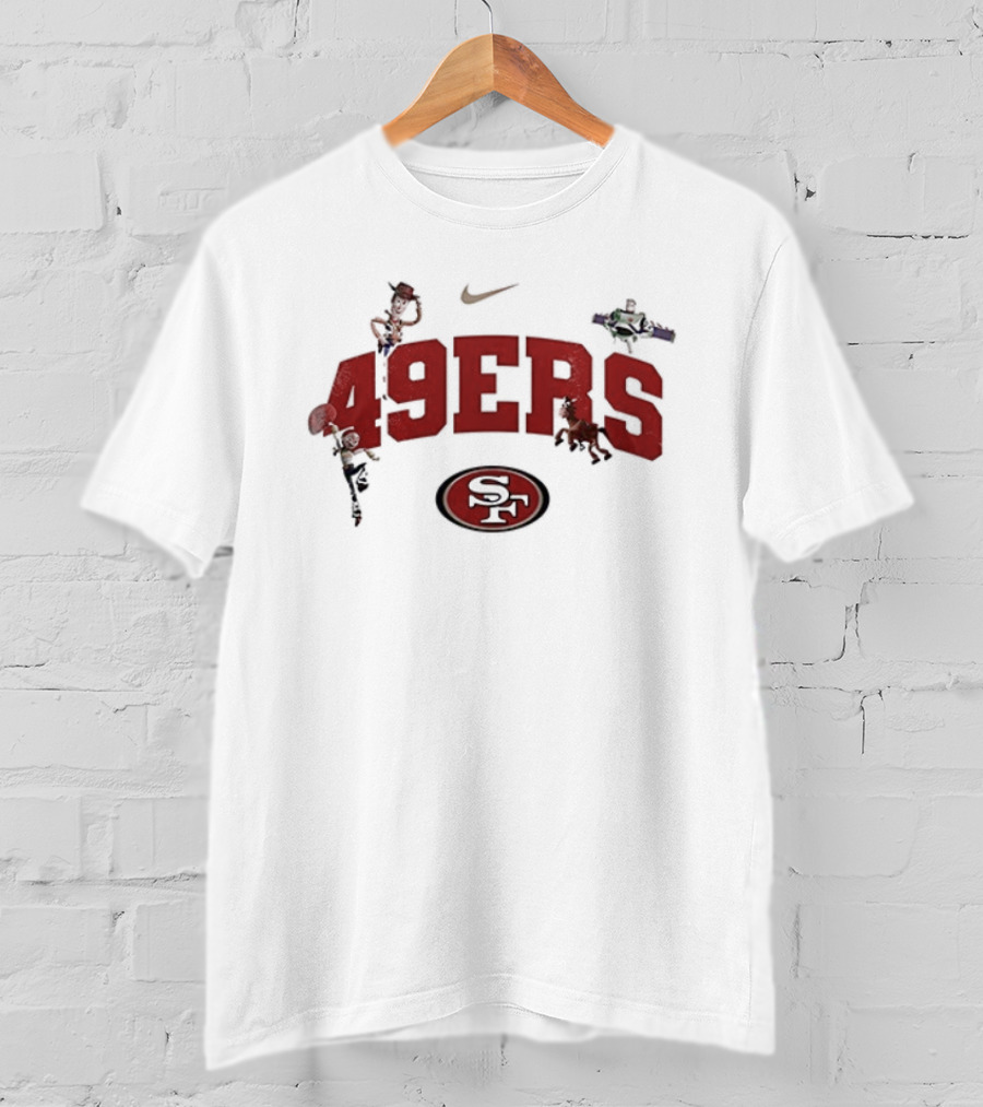 San Francisco 49ers 49ERS Toy Story Characters Nike Football Graphics T-Shirt