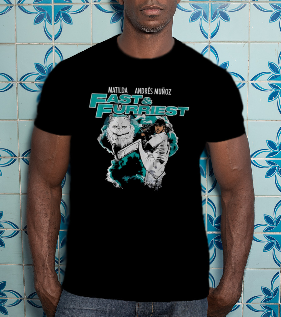 Mariners Andrés Muñoz Fast & Furriest Logo T-Shirt