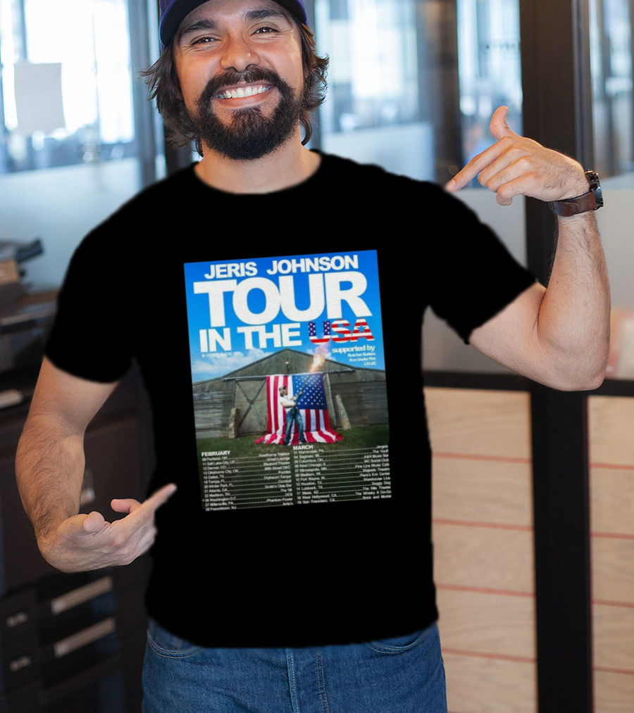 Jeris Johnson Tour In The USA February March 2026 Fireshow Supported By Butcher Babies Bun Under Fire Lylvc T-Shirt