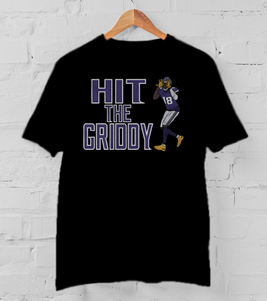 Hit The Griddy Justin Jefferson 18 Minnesota Vikings Football T-Shirt