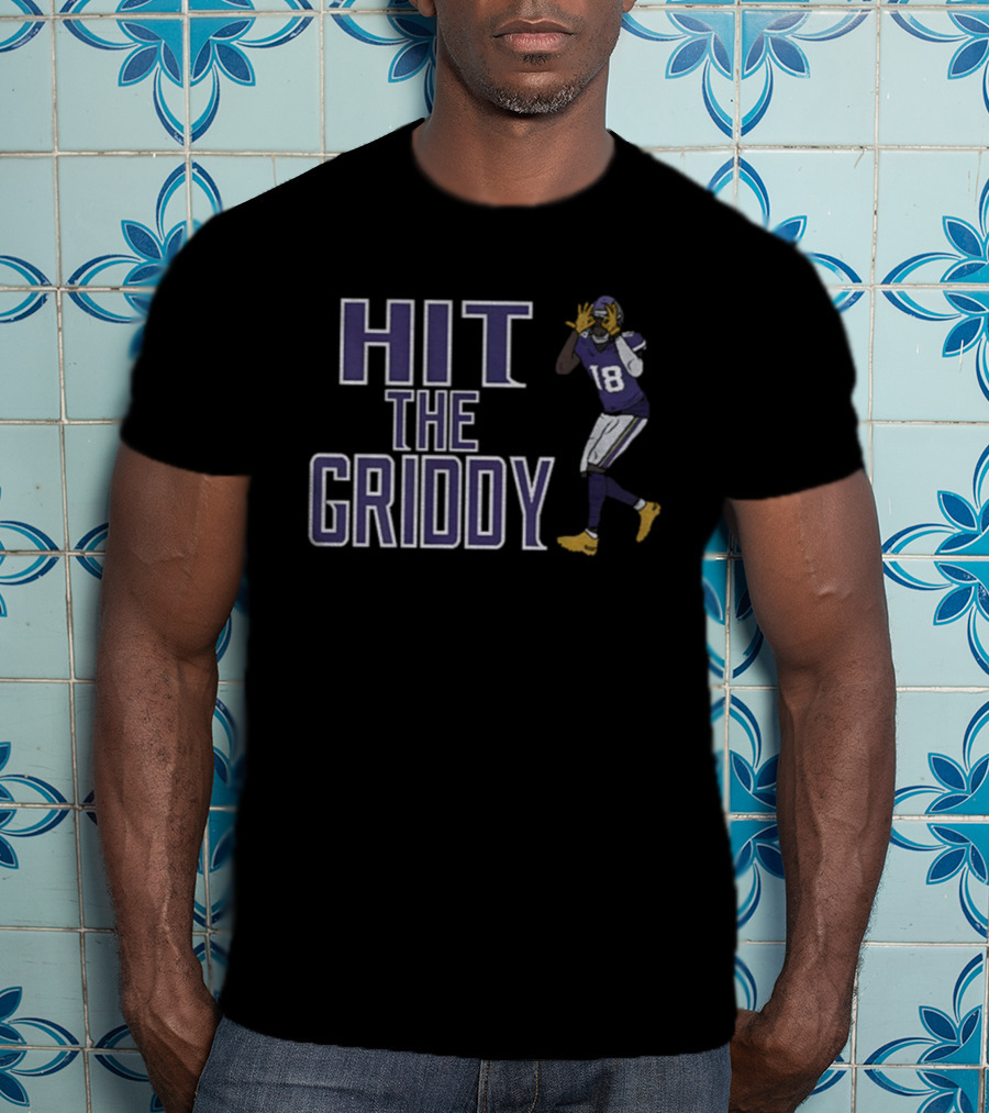 Hit The Griddy Justin Jefferson 18 Minnesota Vikings Football T-Shirt