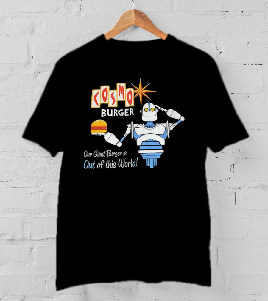Cosmo Burger Giant Burger Robot Star Out Of This World T-Shirt