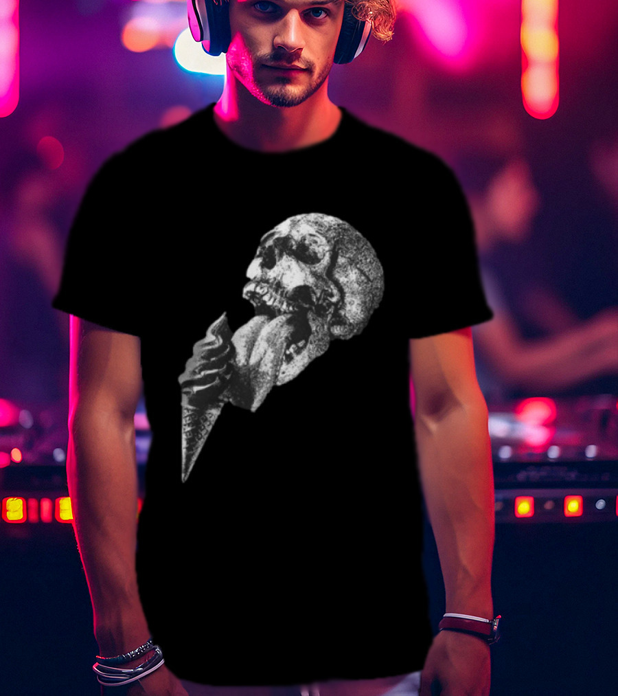 Laura Jane Grace Mississippi Medicals Skull And Ice Cream Cone Concept T-Shirt