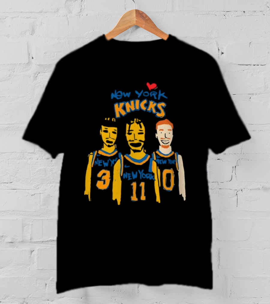 New York Knicks I Love New York Basketball Team Players 30 11 0 T-Shirt