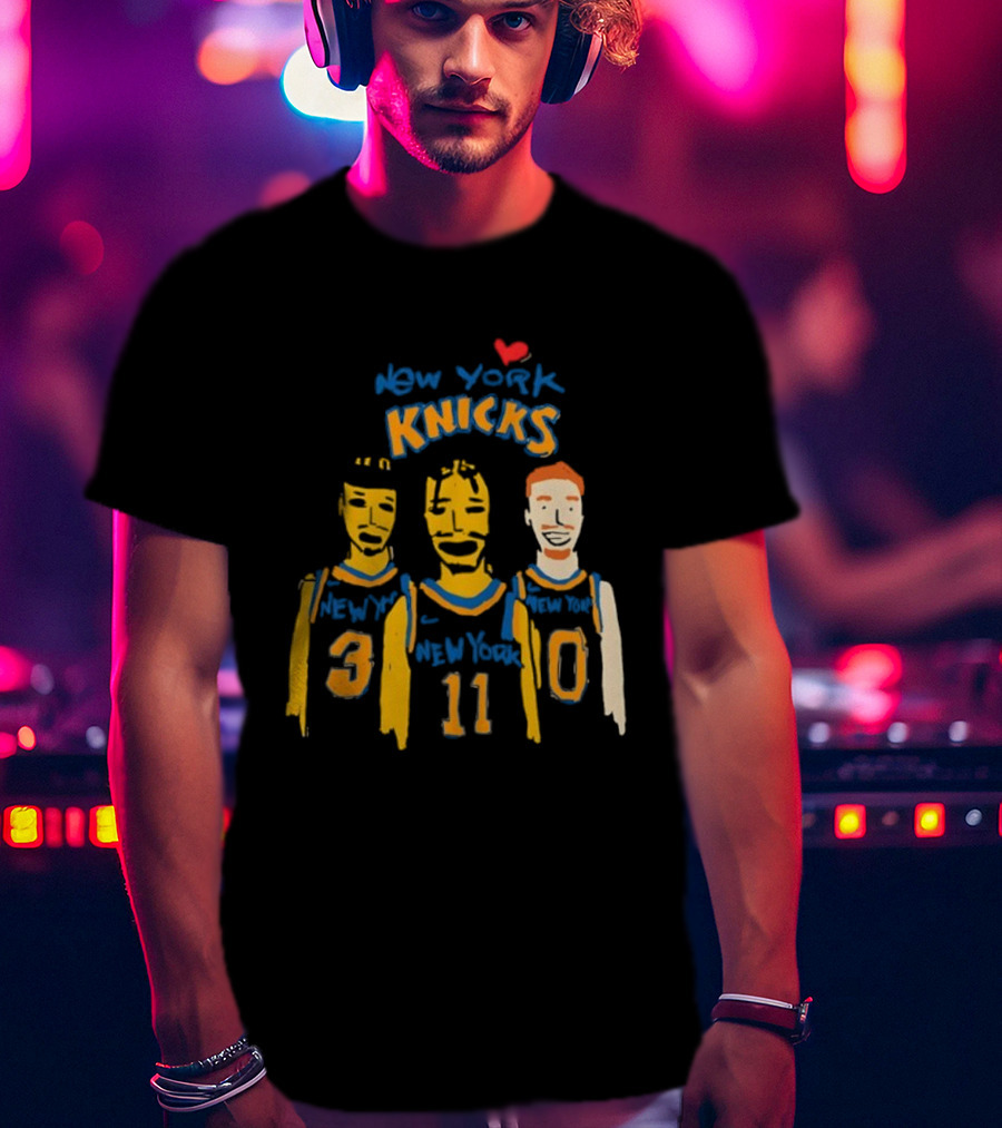 New York Knicks I Love New York Basketball Team Players 30 11 0 T-Shirt