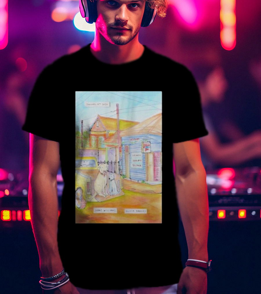 Hans Williams January 9 2026 Saturn Bar Live Music Dogs Sunliner Olivia Serres Event T-Shirt
