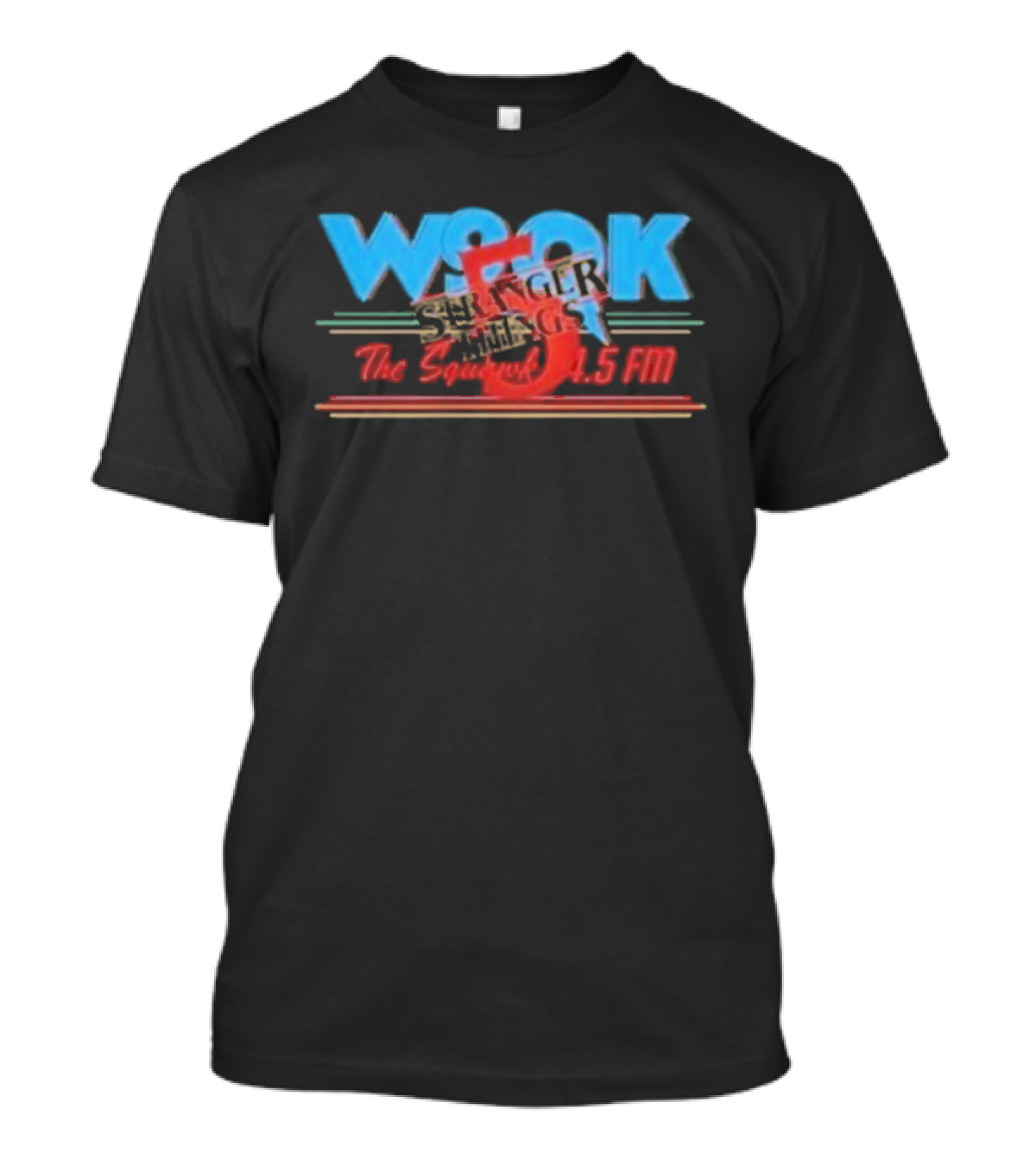 WSQK 4.5 FM Stranger Things Season 5 Dustin Radio Station Retro Style T-Shirt