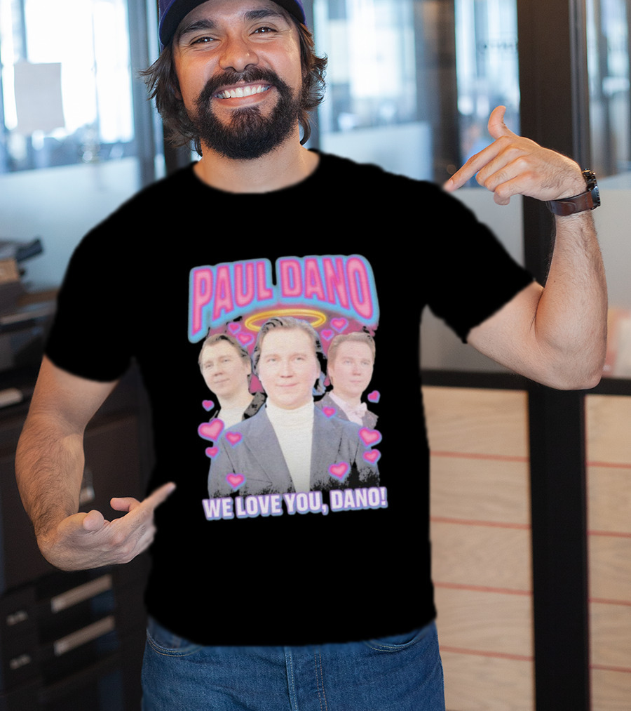 Paul Dano Halo Hearts We Love You Dano T-Shirt
