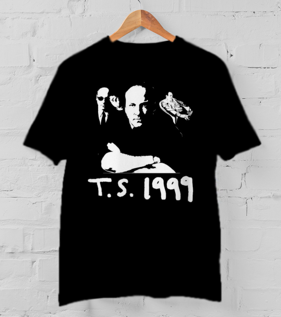 T.S. 1999 Sopranos Inspired Iconic Mob Boss Imagery T-Shirt