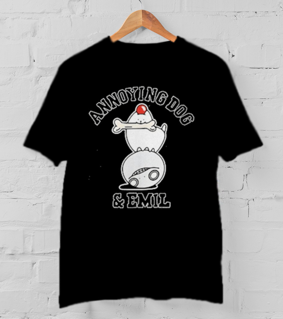 Undertale X Square Enix Annoying Dog Emil Crossover Collaboration T-Shirt