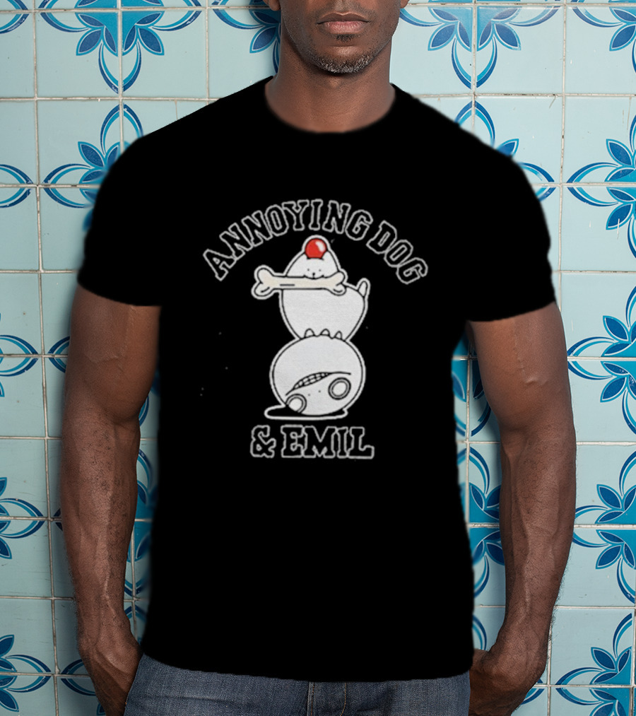 Undertale X Square Enix Annoying Dog Emil Crossover Collaboration T-Shirt
