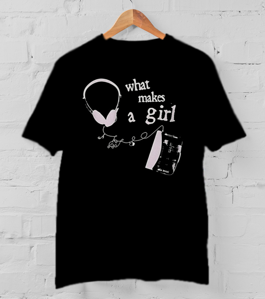 What Makes A Girl Headphones And Sheet Music T-Shirt