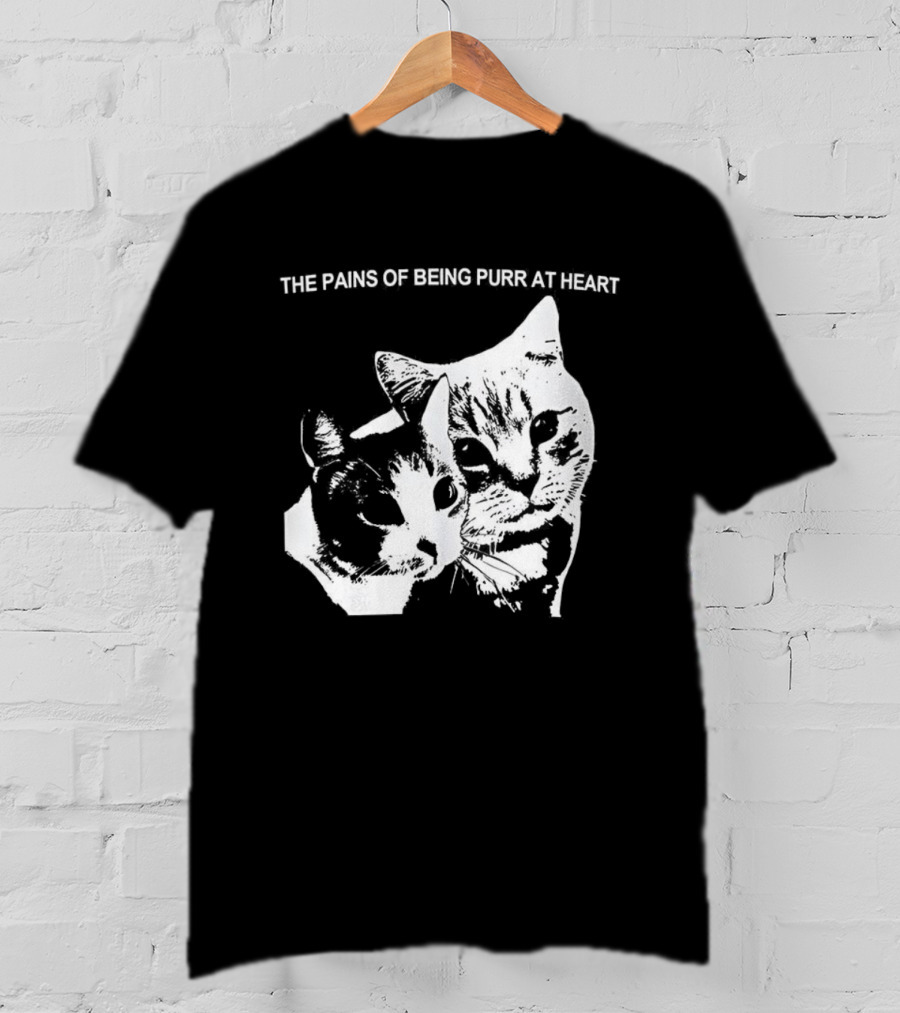 The Pains Of Being Pure At Heart Cat Faces T-Shirt