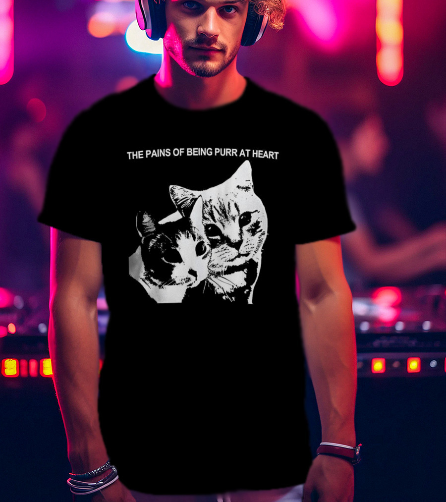 The Pains Of Being Pure At Heart Cat Faces T-Shirt