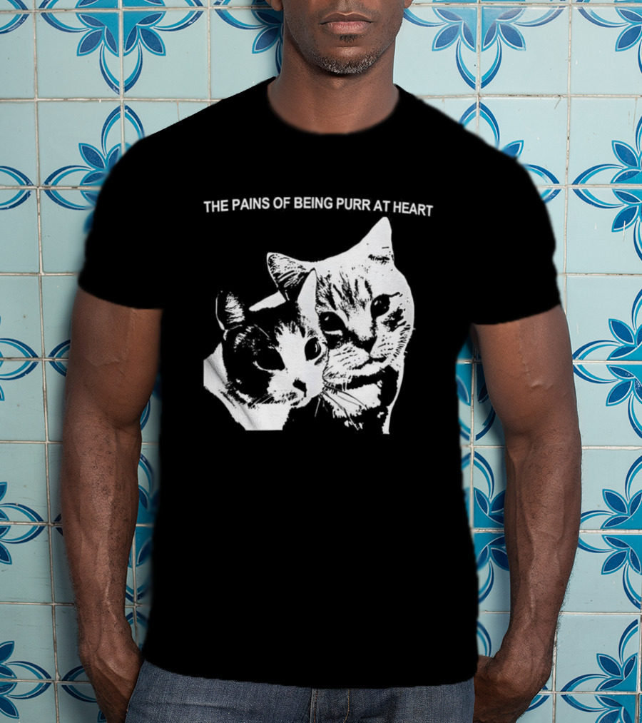 The Pains Of Being Pure At Heart Cat Faces T-Shirt
