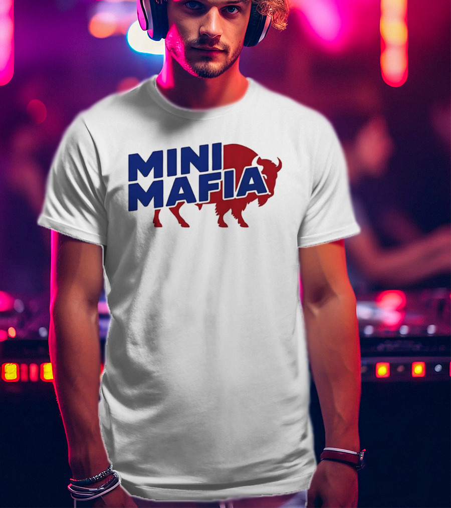Buffalo Bills Mini Mafia Fan Gear Football Enthusiast Apparel T-Shirt