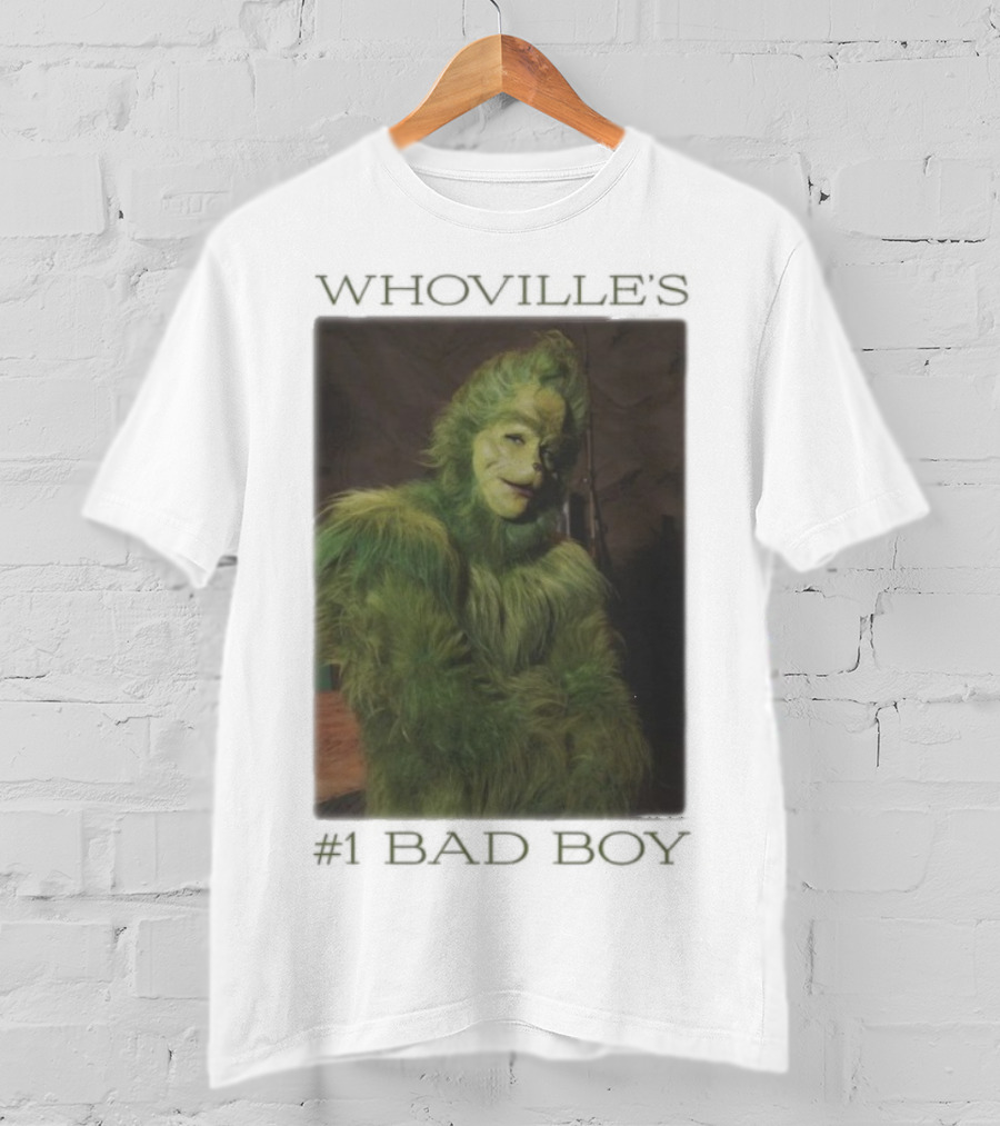 Whoville's Bad Boy Grinch Furry Green Outfit T-Shirt
