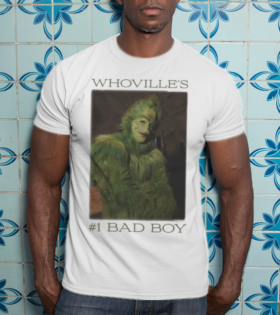 Whoville's Bad Boy Grinch Furry Green Outfit T-Shirt