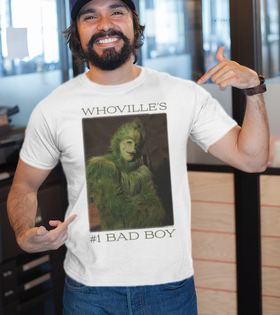 Whoville's Bad Boy Grinch Furry Green Outfit T-Shirt