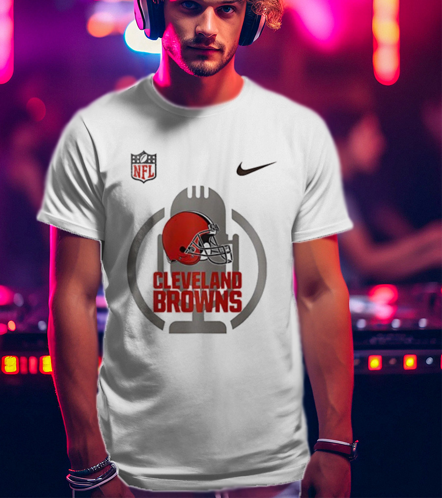 Cleveland Browns Nike NFL Red Helmet Collaboration T-Shirt