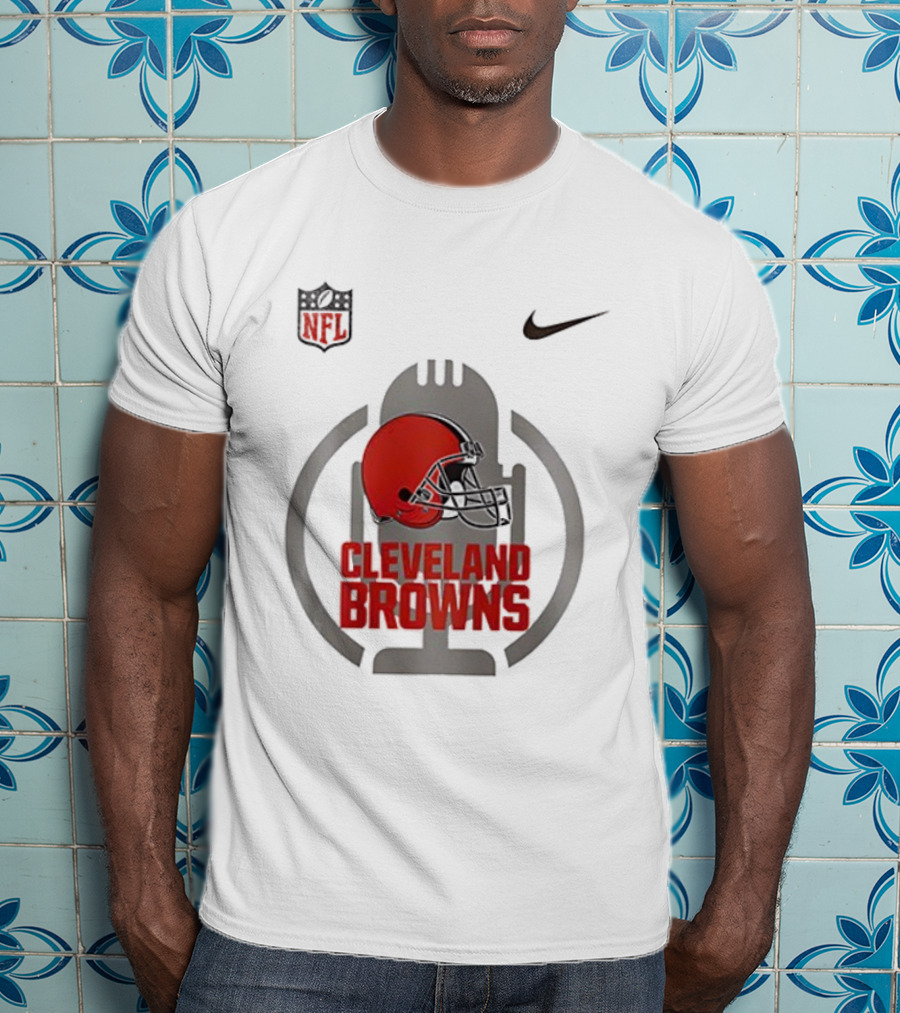 Cleveland Browns Nike NFL Red Helmet Collaboration T-Shirt