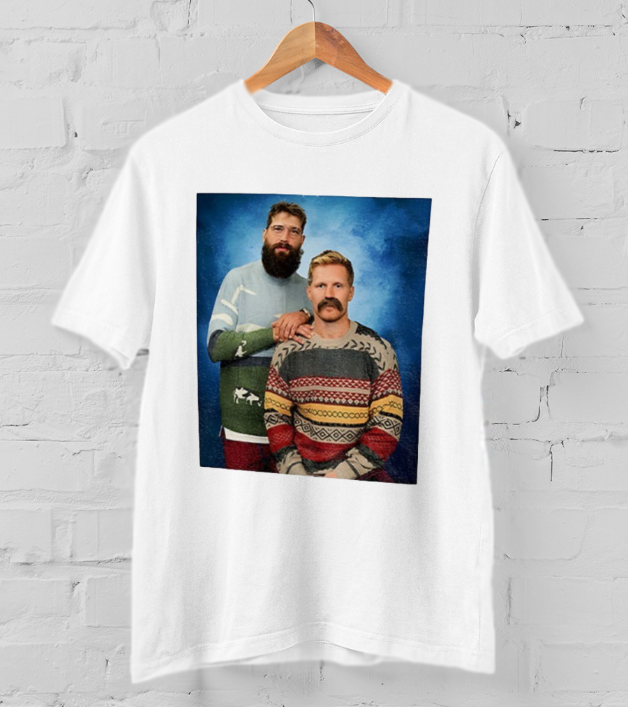Gabriel Landeskog Brent Burns Stepbrothers Colorado Avalanche Hockey Merry Christmas T-Shirt