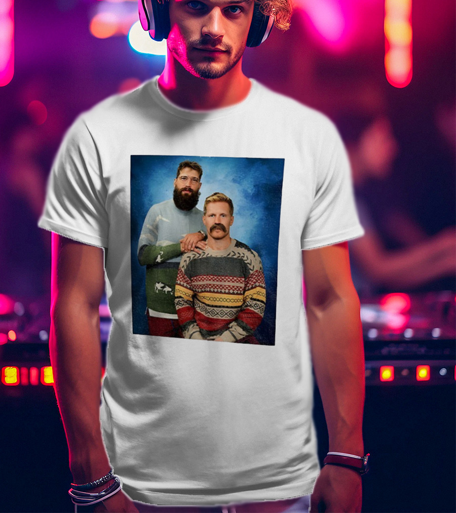 Gabriel Landeskog Brent Burns Stepbrothers Colorado Avalanche Hockey Merry Christmas T-Shirt