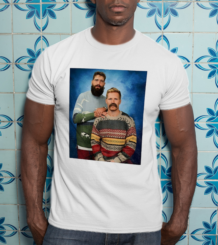 Gabriel Landeskog Brent Burns Stepbrothers Colorado Avalanche Hockey Merry Christmas T-Shirt