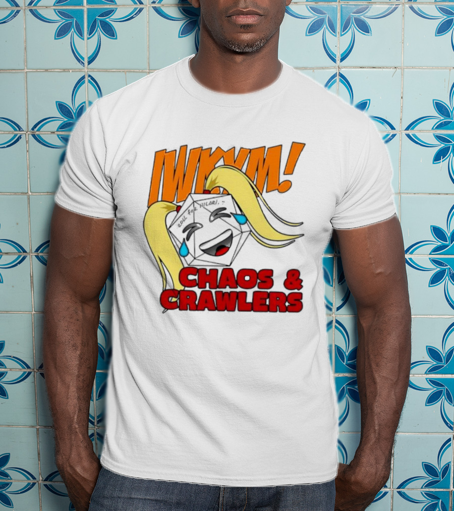 IWKYM Chaos Crawlers Pigtail Dice Face Comedy T-Shirt