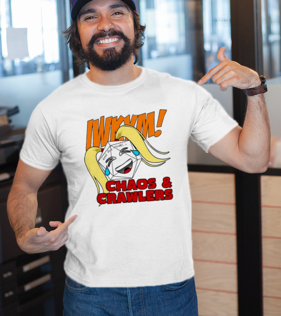 IWKYM Chaos Crawlers Pigtail Dice Face Comedy T-Shirt