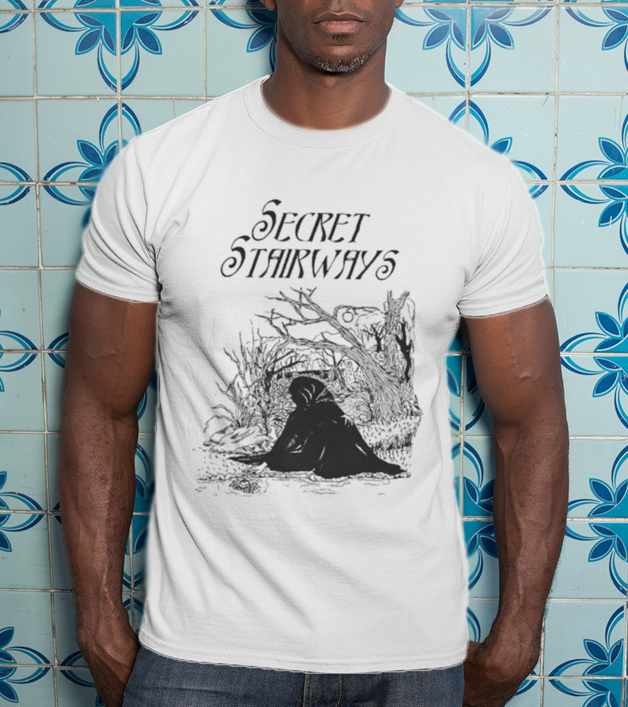 Secret Stairways Enchanted Nature Scene T-Shirt
