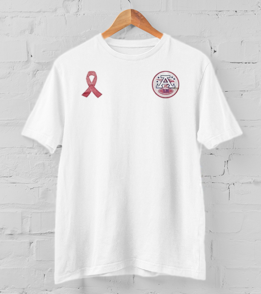 Kansas City Chiefs Support Cancer Awareness Dog Emblem T-Shirt