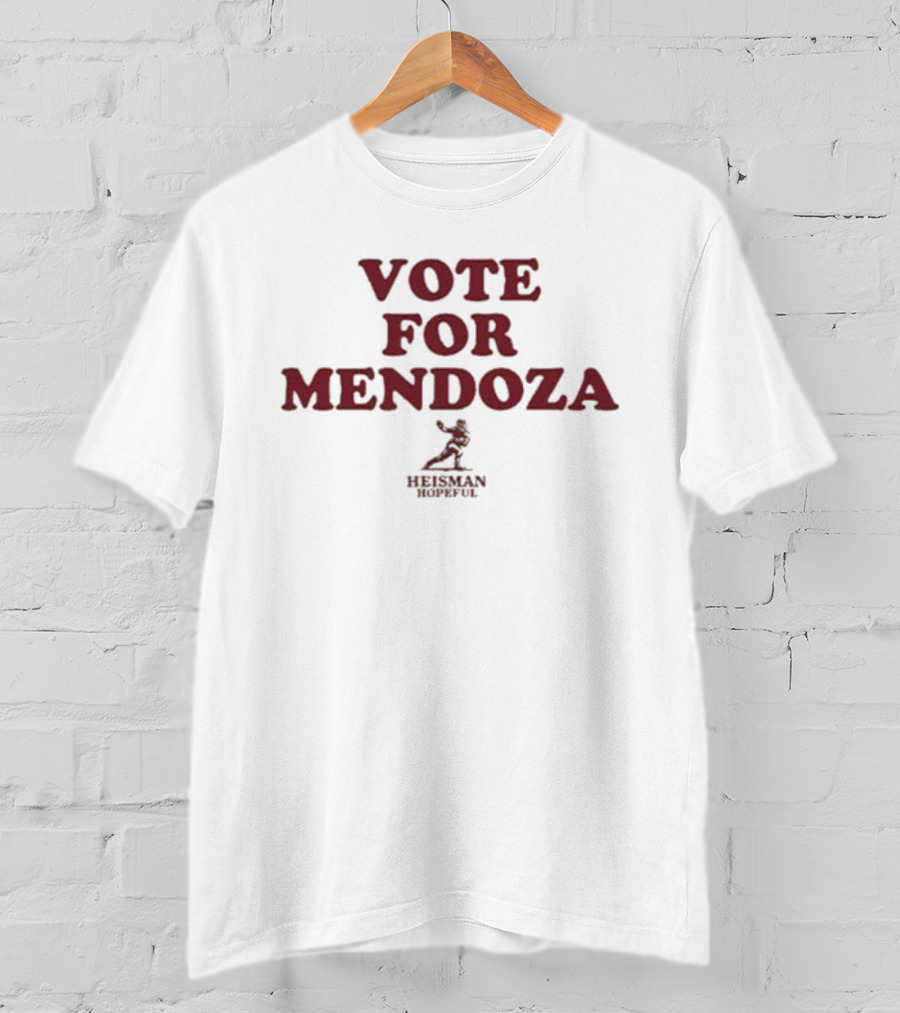 Indiana Hoosiers Vote For Mendoza Heisman Hopeful T-Shirt