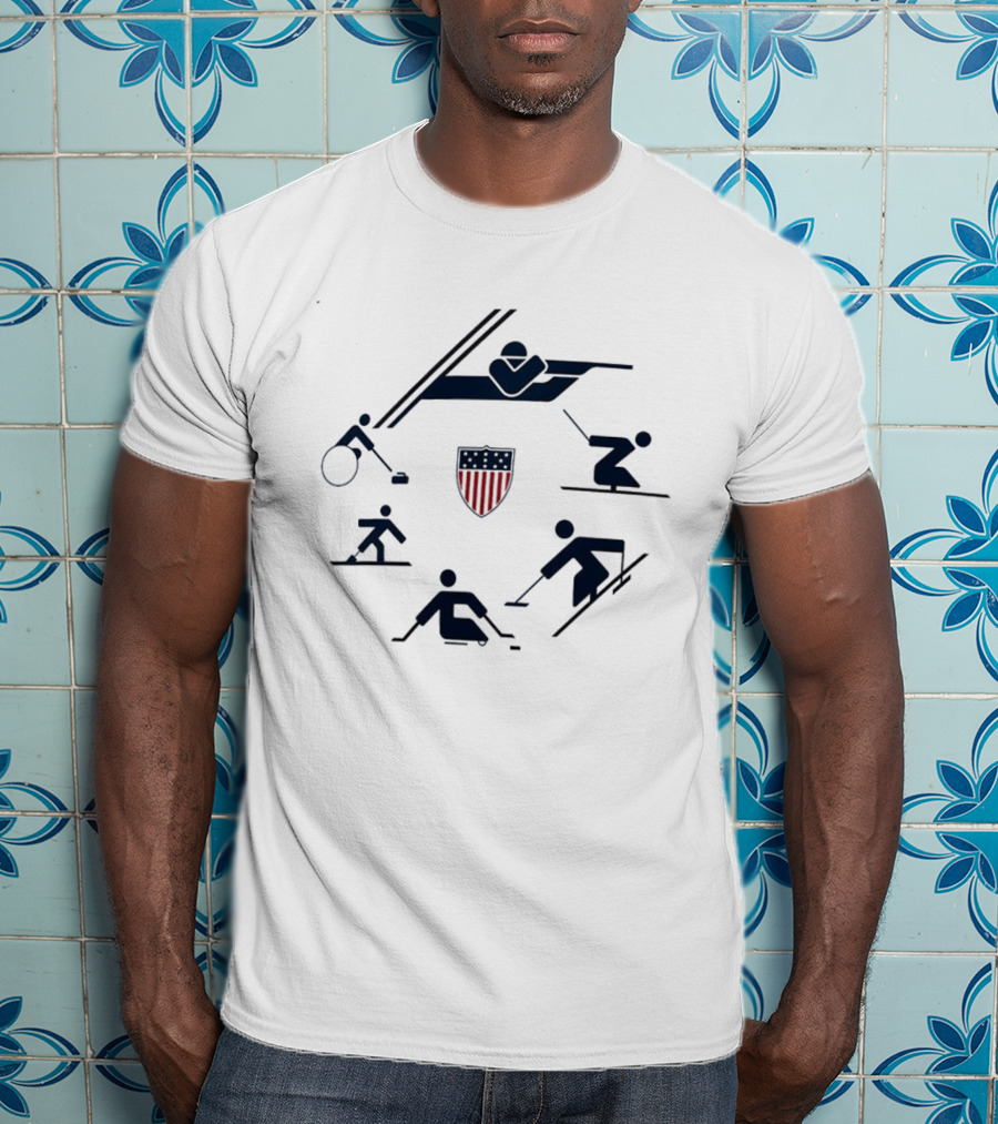 U.S. Paralympics 2026 Winter Paralympics Sport Icons Circle T-Shirt